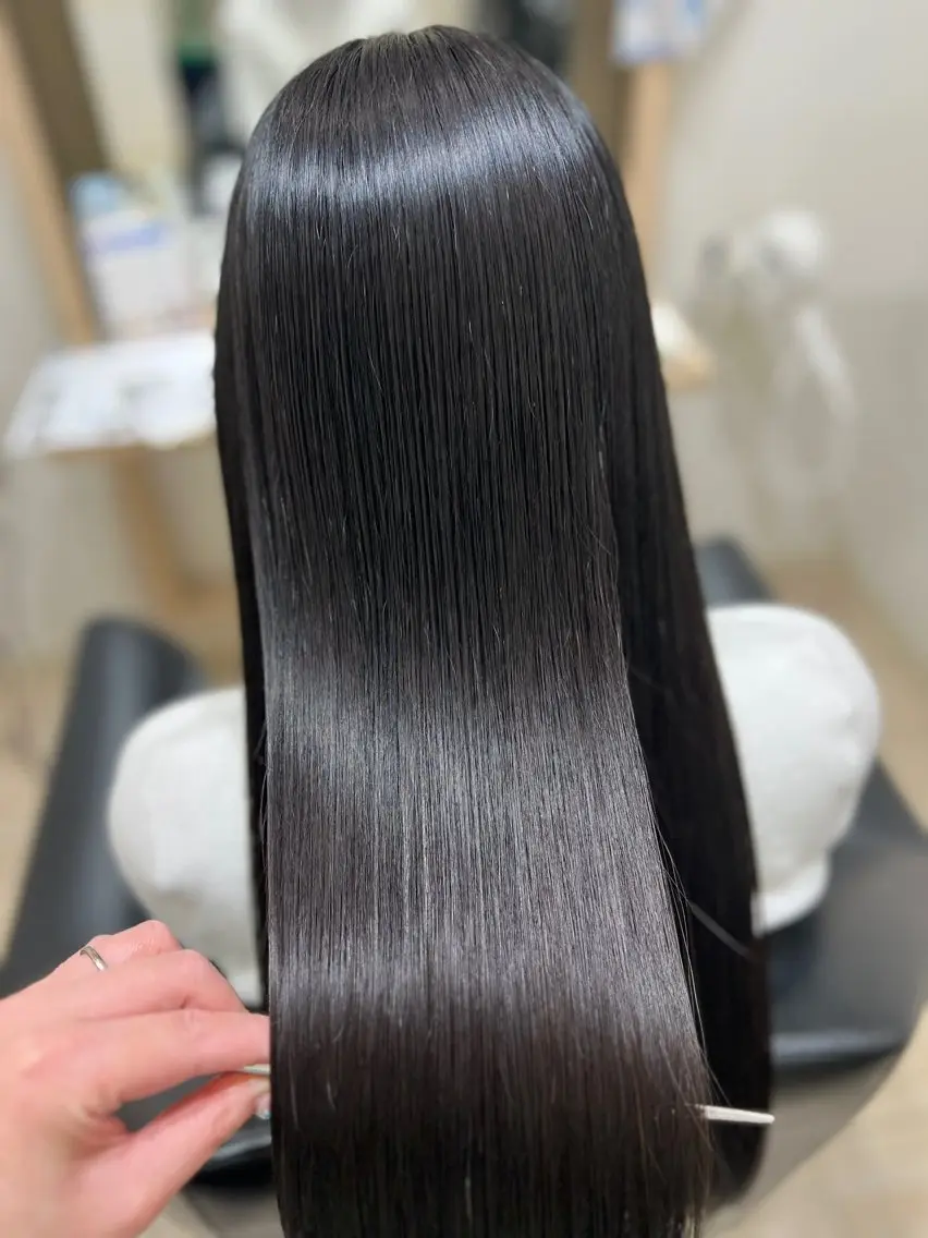 ロング 縮毛矯正 トリートメント 髪質改善/レイヤー カット🩵Ami🩵のヘアスタイル