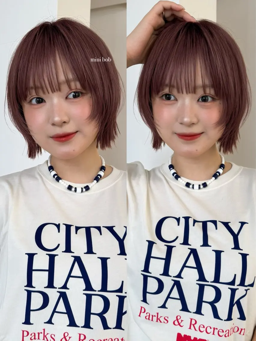 ショート カット おしゃれボブ/暖色 カラー🧶いろはのヘアスタイル