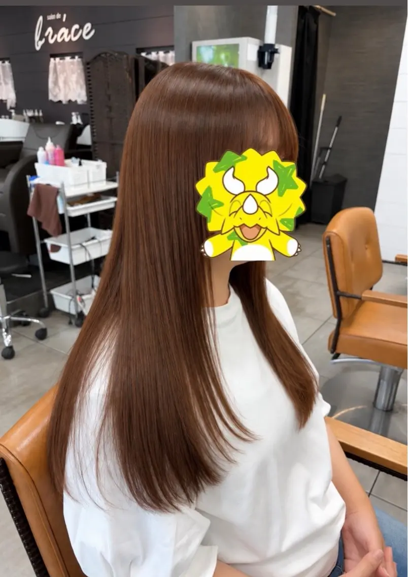 ロング カラー カット ヘアカラー レイヤーカット🎀 よしいあまねのヘアスタイル