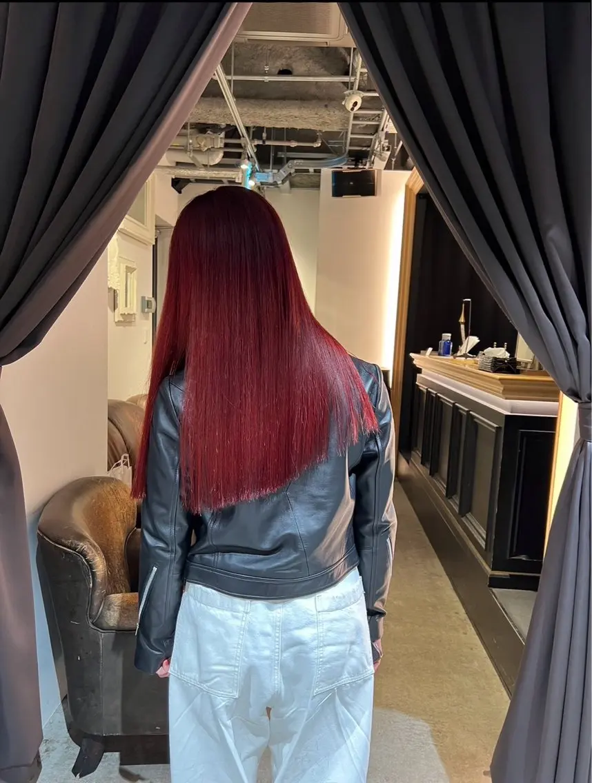 セミロング トリートメント ヘアカラー 暖色カラー Ryokaのヘアスタイル