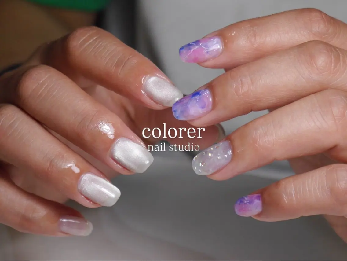 ネイル ハンドネイル 𐂃 colorer𐂃のネイルデザイン