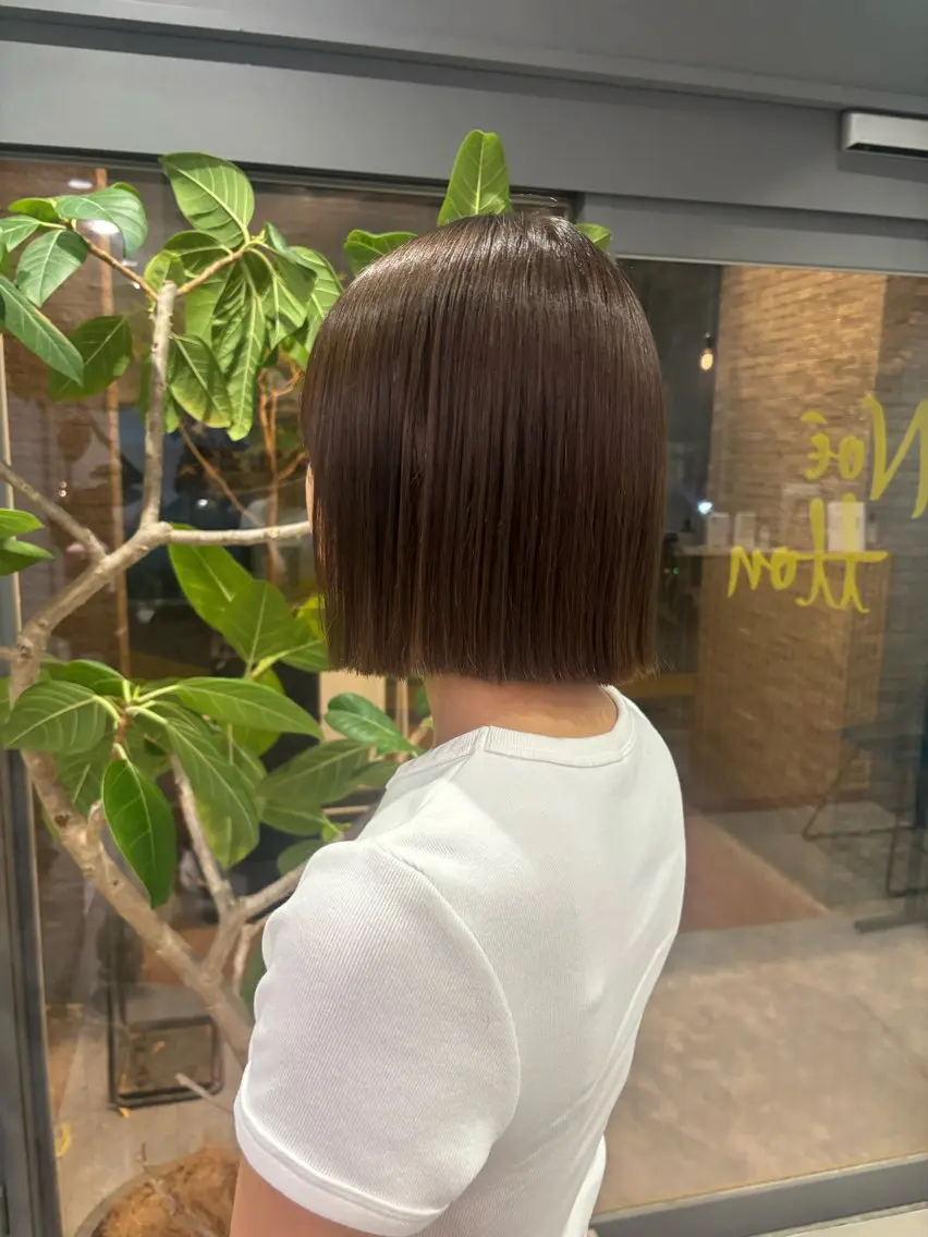 ショート カラー カット ヘアカラー トリートメント JUMI/ショート/ ボブ/透明感カラー✨のヘアスタイル