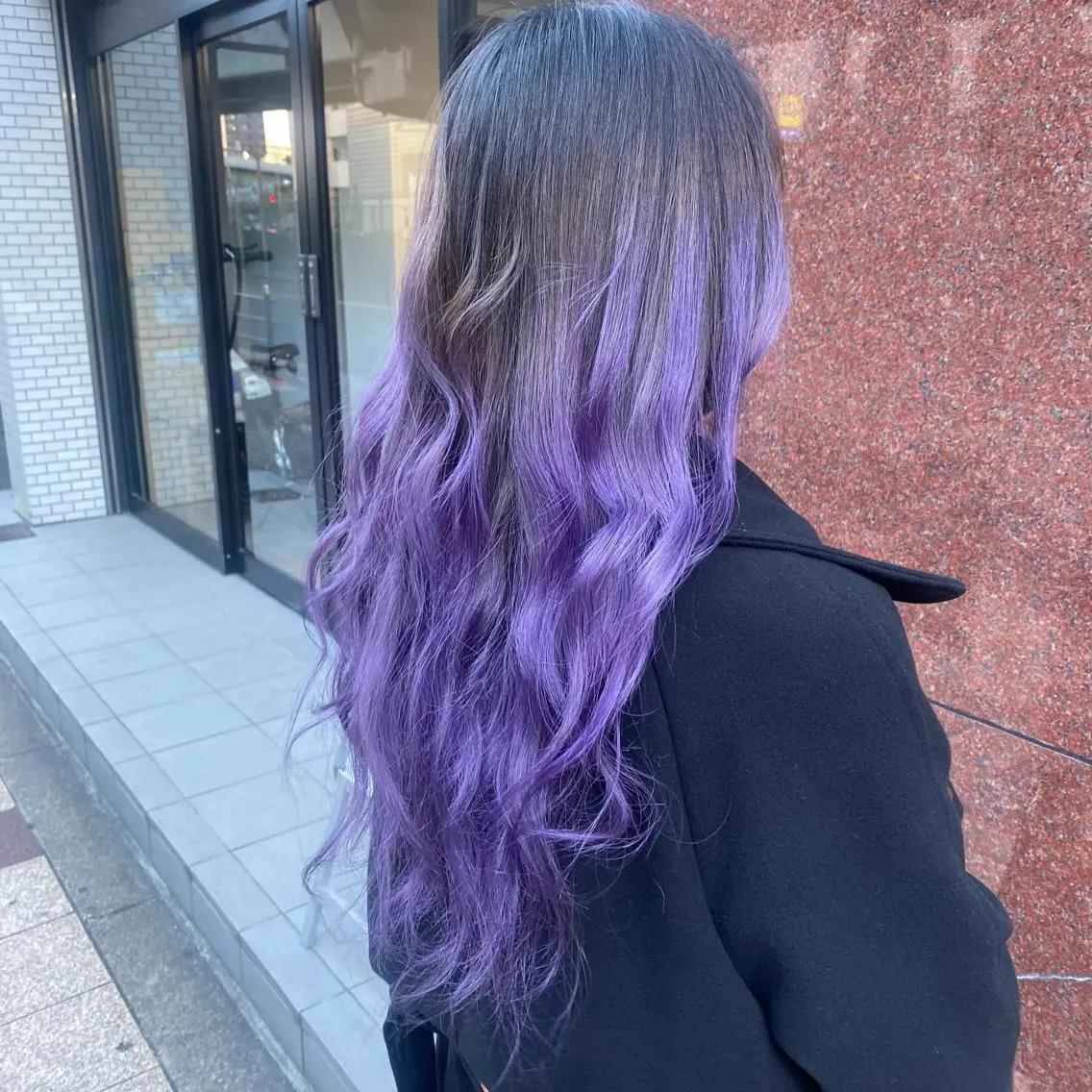 カラー ラベンダーカラー ヘアカラー Seleneコウキ ブリーチ/ハイトーンのヘアスタイル