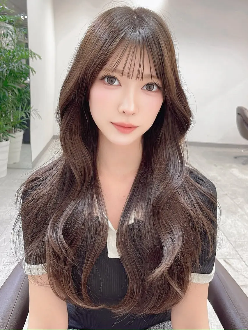 ロング 韓国風レイヤー 犬塚 優介のヘアスタイル
