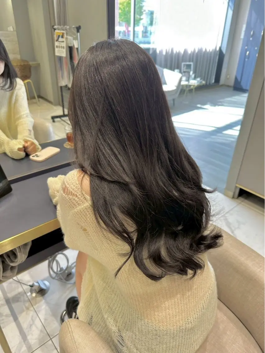 カラー ヘアカラー トリートメント 松田 望愛/透明感カラーのヘアスタイル