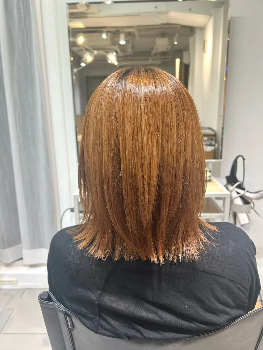 ミディアム ボブレイヤー ボブ レイヤーカット Itsuki🌷 レイヤー/艶カラーのヘアスタイル