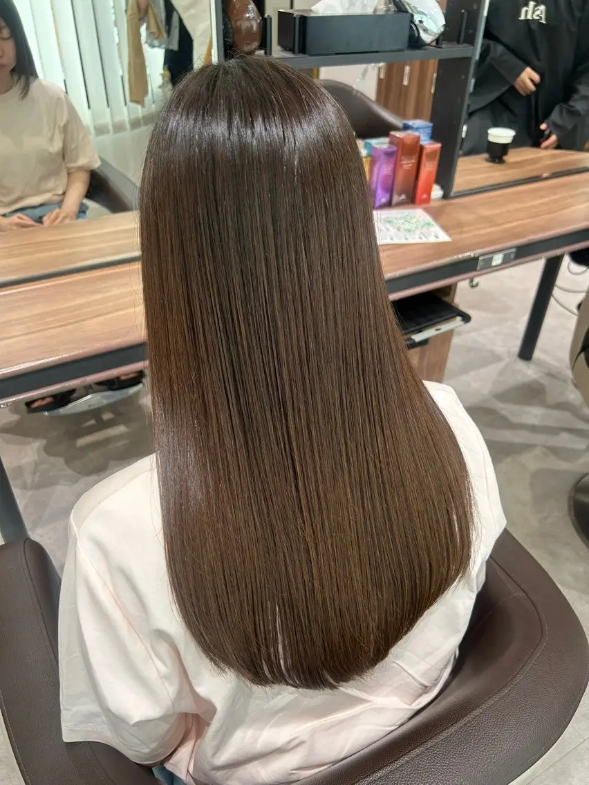 ロング カラー Chimomo 🩵ྀི縮毛矯正のヘアスタイル