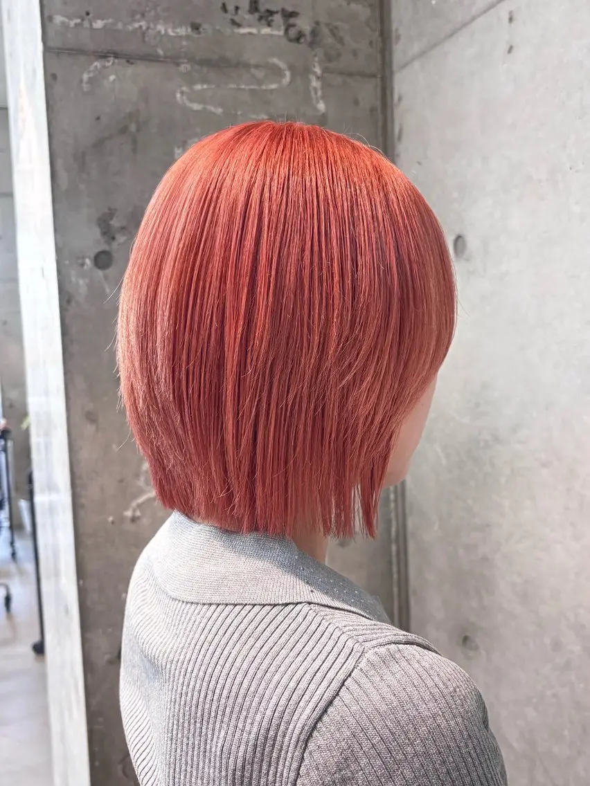 ミディアム カラー ヘアカラー シンバヒナノ/パーマ レイヤー/髪質改善のヘアスタイル
