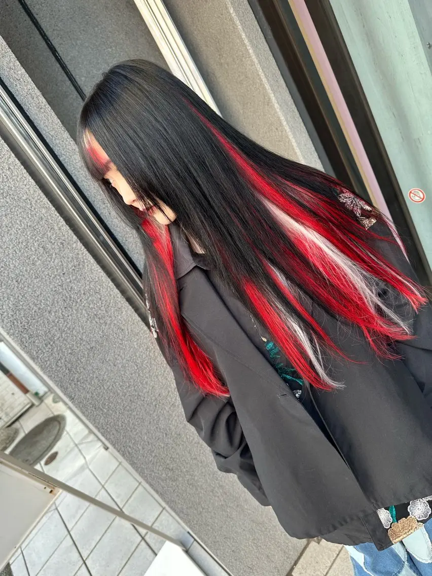 ロング カラー ヘアカラー トリートメント エクステ 町田ブリーチデザイン 🌈MANATOのヘアスタイル