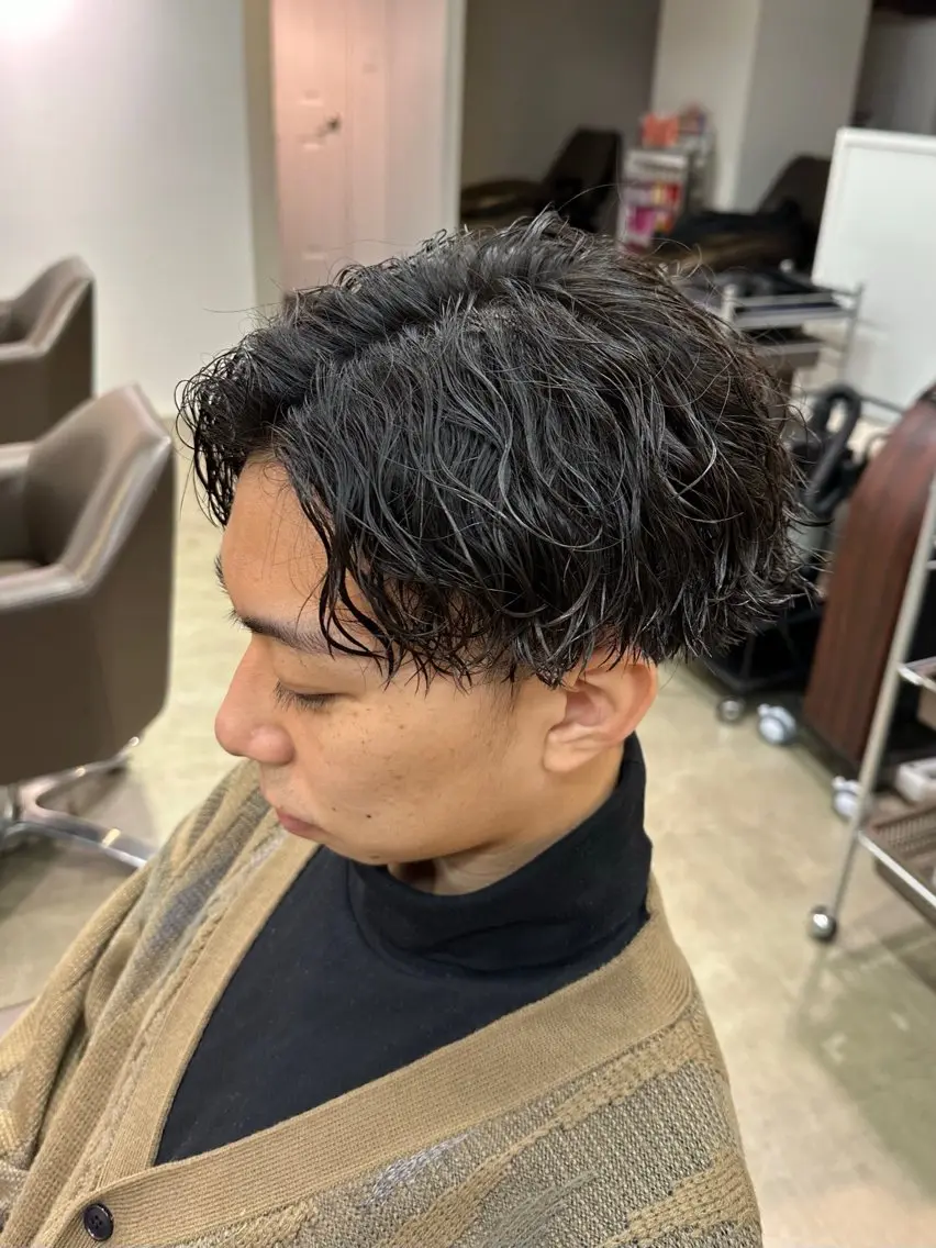 ショート カット パーマ メンズ特化/パーマ 職人/ひかるのヘアスタイル