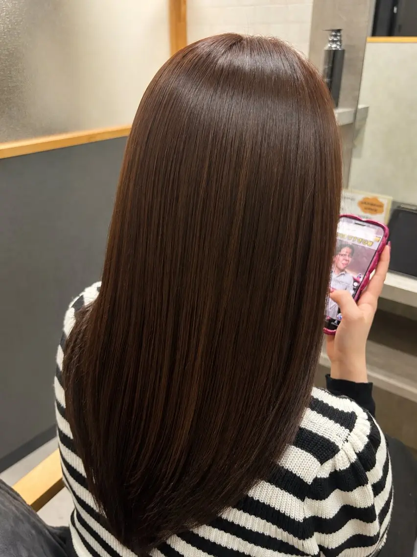 セミロング 髪質改善 トリートメント 田代 侑大のヘアスタイル