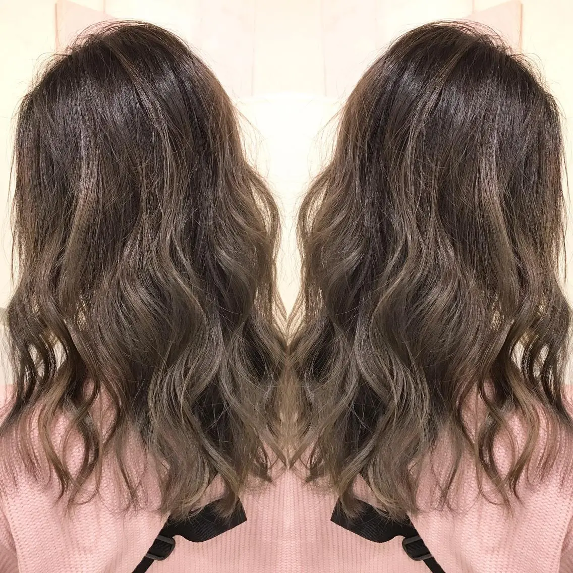 ミディアム カラー ヘアアレンジ ヘアカラー トリートメント 縮毛矯正 髪質改善寺坂雄飛💐のヘアスタイル