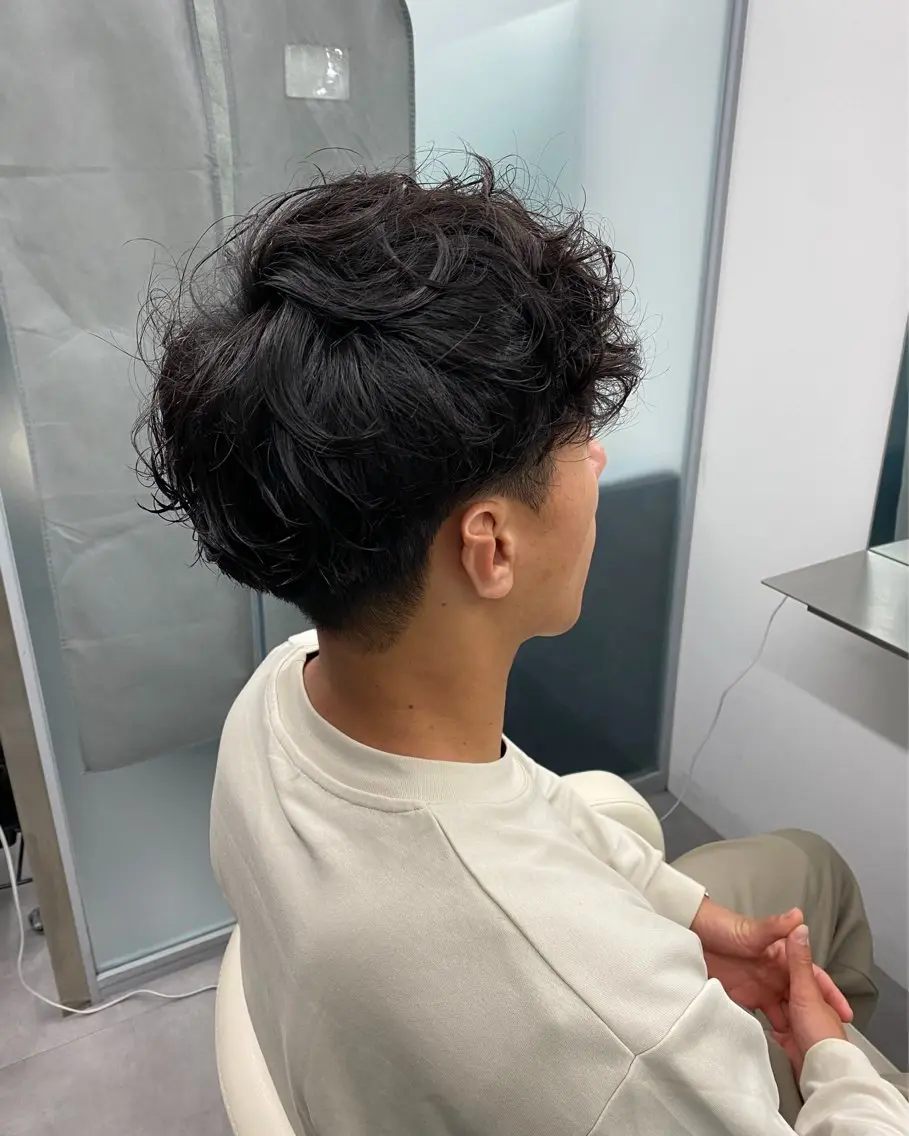 ショート パーマ メンズ特化 江坂 今井魁人のヘアスタイル