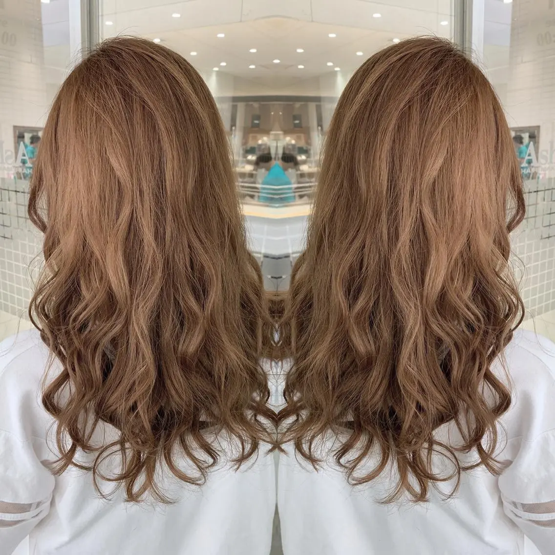 ロング カラー カット ヘアカラー トリートメント ブリーチ/バレイヤ ージュ川端裕司のヘアスタイル