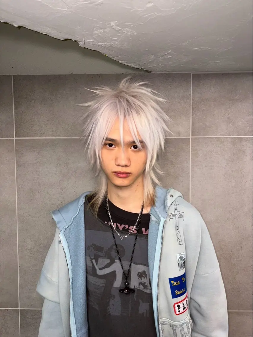 ミディアム カラー ブリーチ 抜きっぱなしブロンド ブロンド ホワイトブロンド シャギー ヘアカラー トリートメント THE./ブリーチ /ハイトーン特化のヘアスタイル