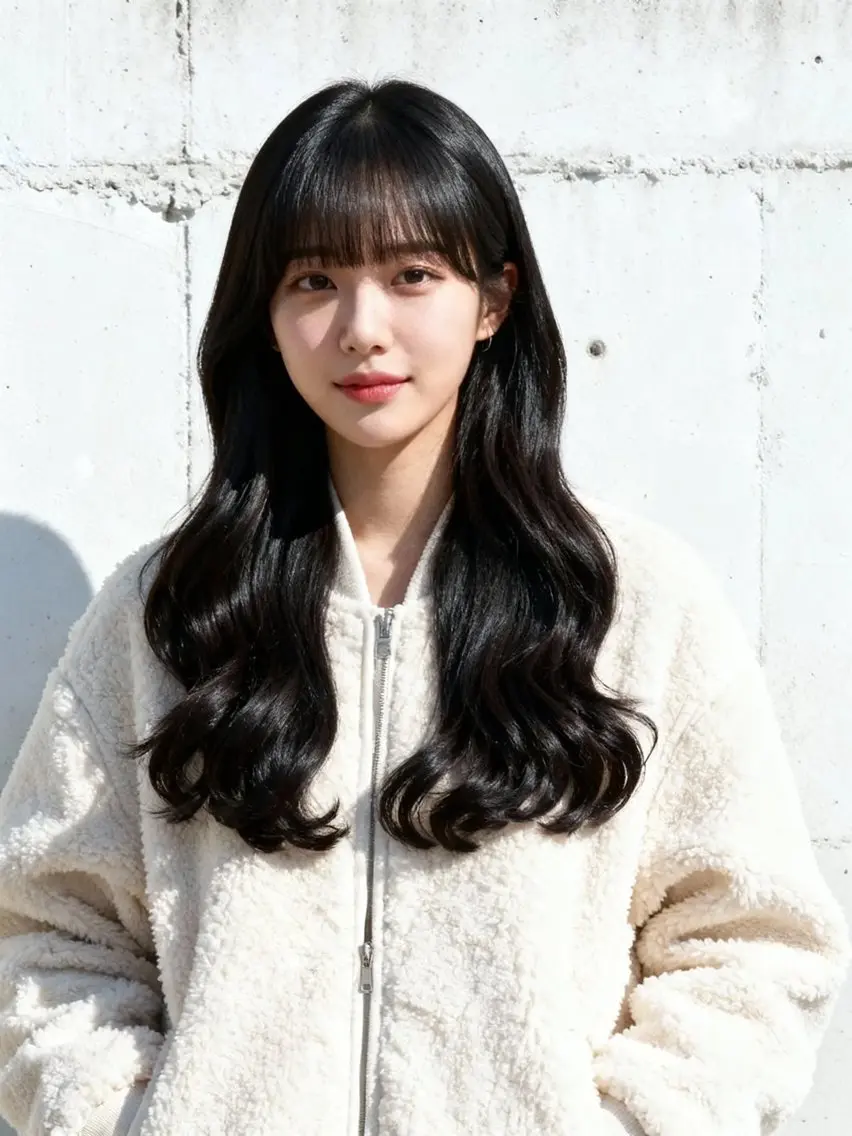 セミロング くびれヘア 顔まわりレイヤー 韓国風ヘア レイヤーカット 小顔カット カット トリートメント 韓国レイヤーカット 🫧大阪梅田レイヤーのヘアスタイル