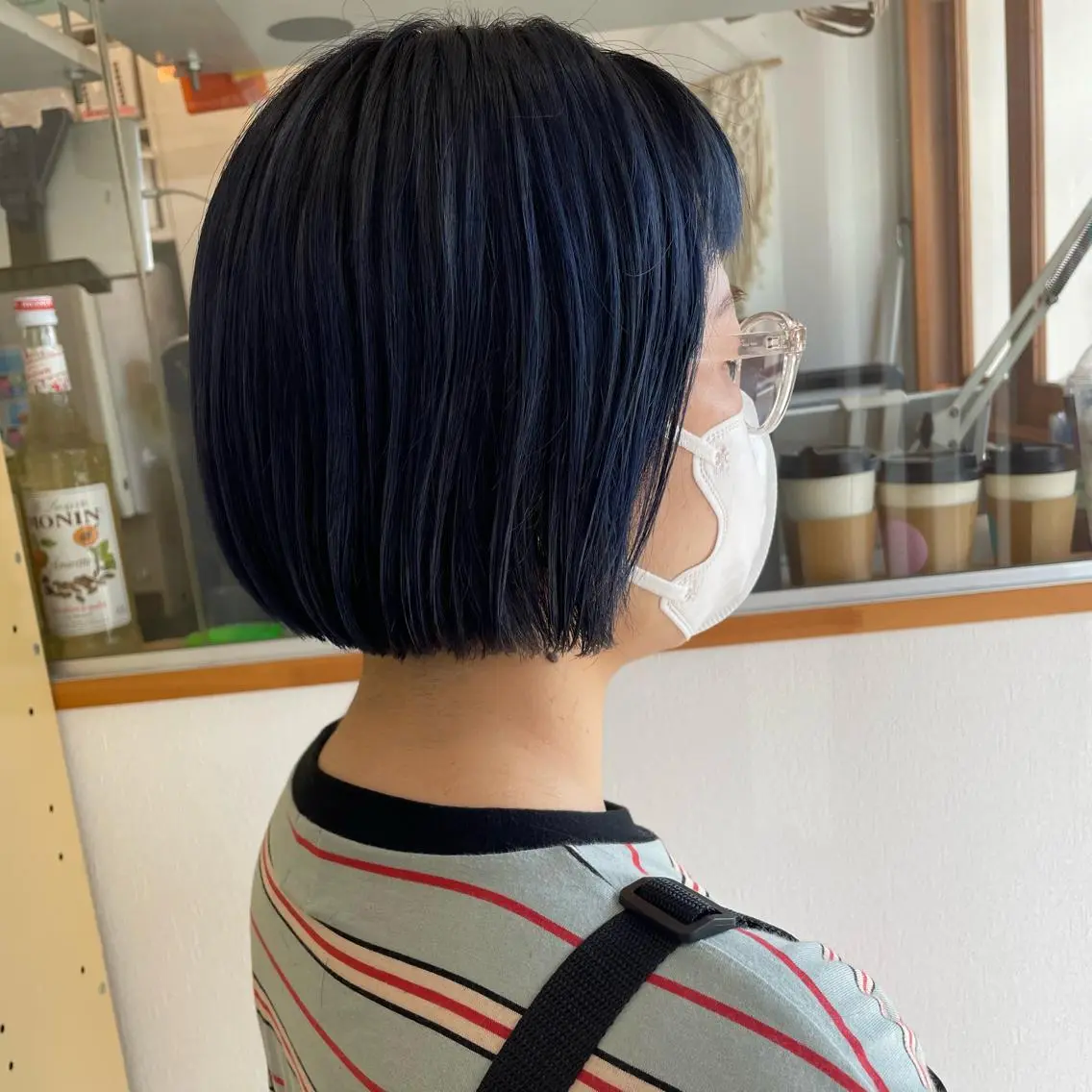 ミディアム ボブ ヘアカラー トリートメント SUNC/🤎 オオクマ　カナエ🤎のヘアスタイル