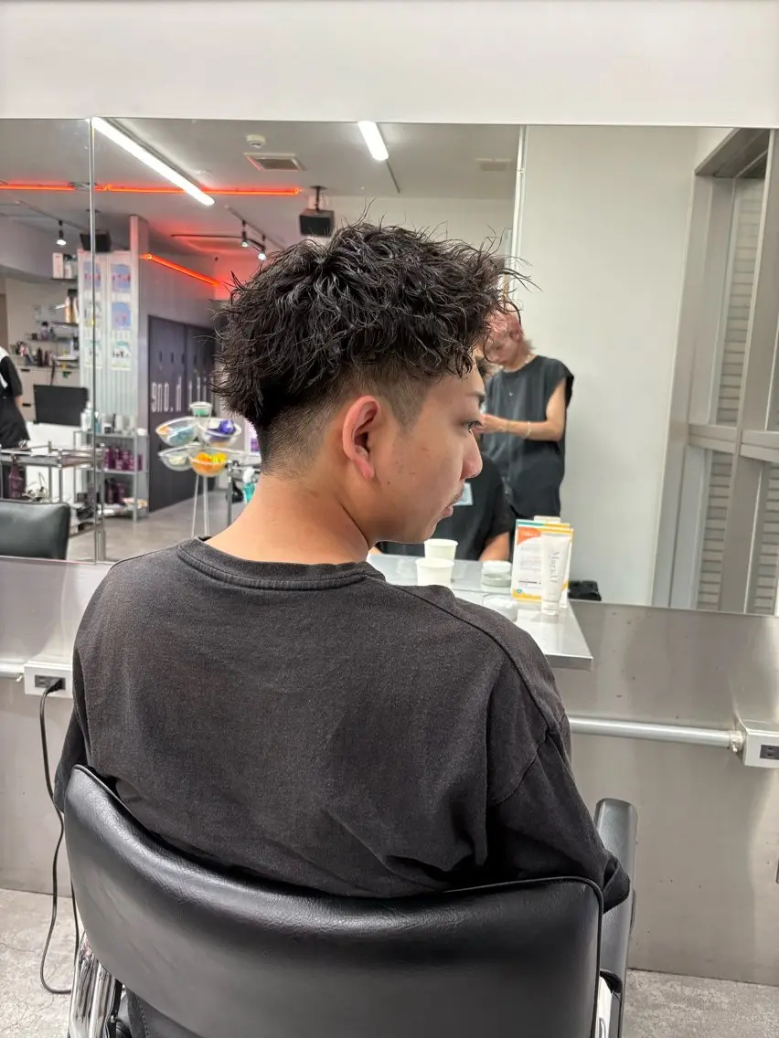ショート カラー パーマ メンズ カット パーマ トリートメント ヘアセット 🔥最強メンズ特化/ パーマの達人🔥風見のヘアスタイル