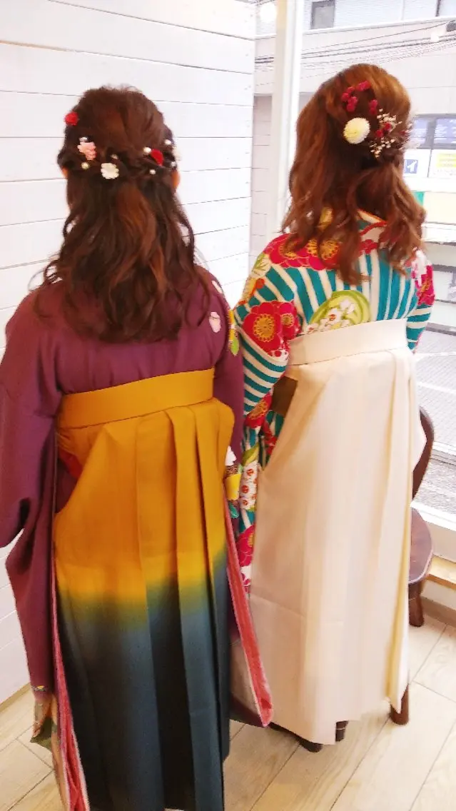 🍀卒業式　袴着付け+セット✨の写真