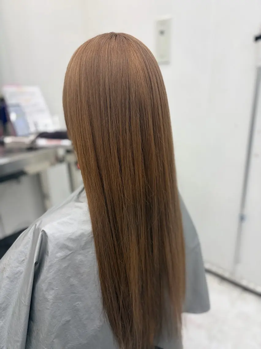 ロング カット ヘアカラー トリートメント ヘアセット 艶髪ハイトーンカラー 渋谷🎀ririkaのヘアスタイル