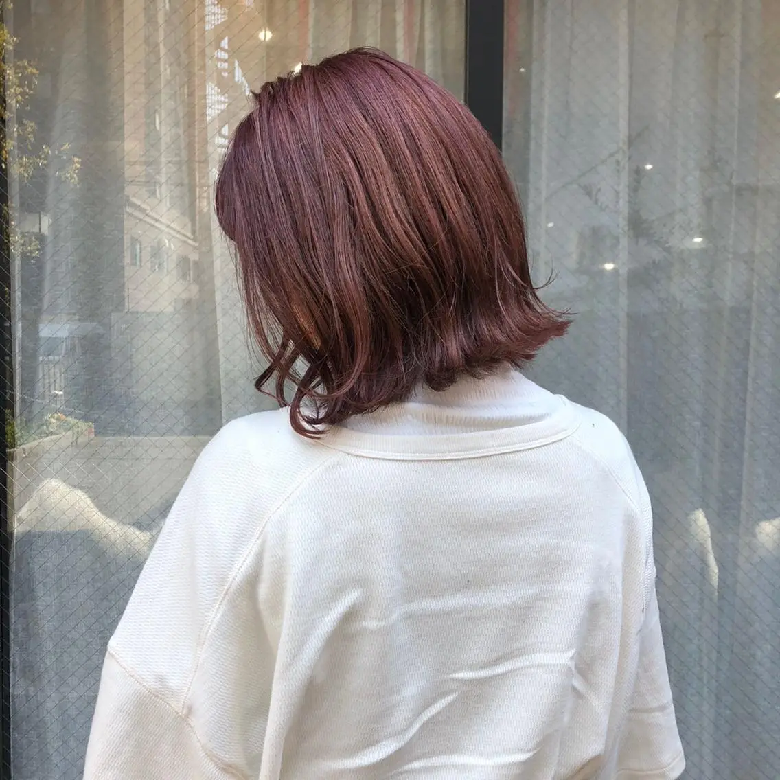 ミディアム カラー ヘアカラー トリートメント 田中 優衣のヘアスタイル