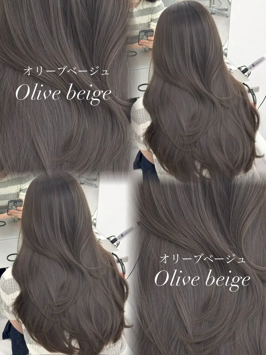 ロング カラー カット ヘアカラー トリートメント 韓国ヘア　紗希 🦋のヘアスタイル