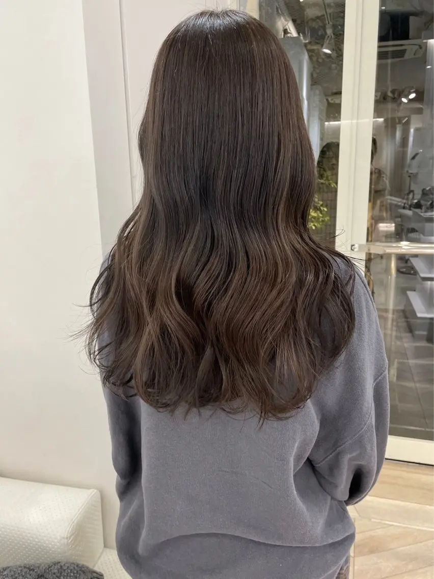 ロング カラー ヘアカラー ParveMix🍀 藤原愛未のヘアスタイル