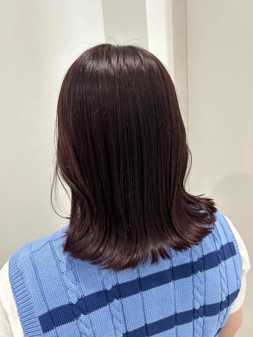 ミディアム カラー 愛結 暖色カラー🎀🩰のヘアスタイル