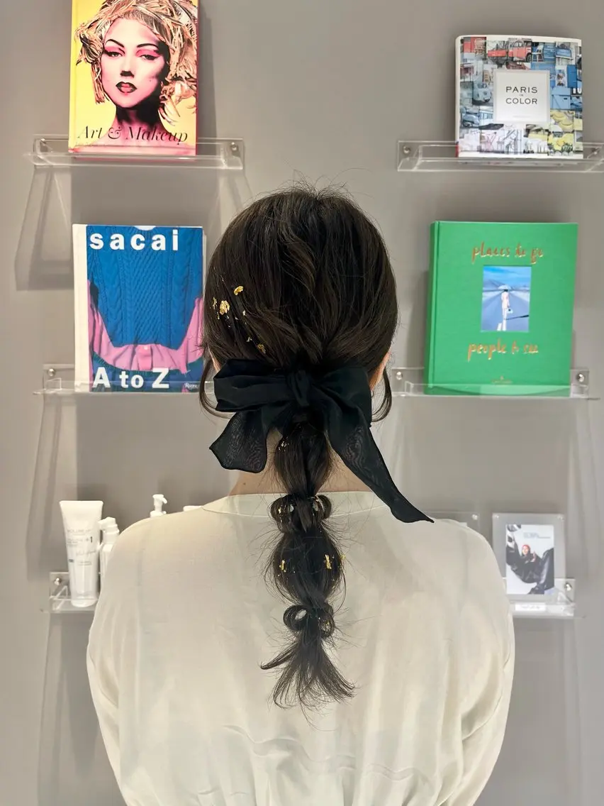 ヘアアレンジ 結婚式・ブライダル ヘアセット 誰もが憧れる艶髪✨ /アレンジヘア🎀のヘアスタイル