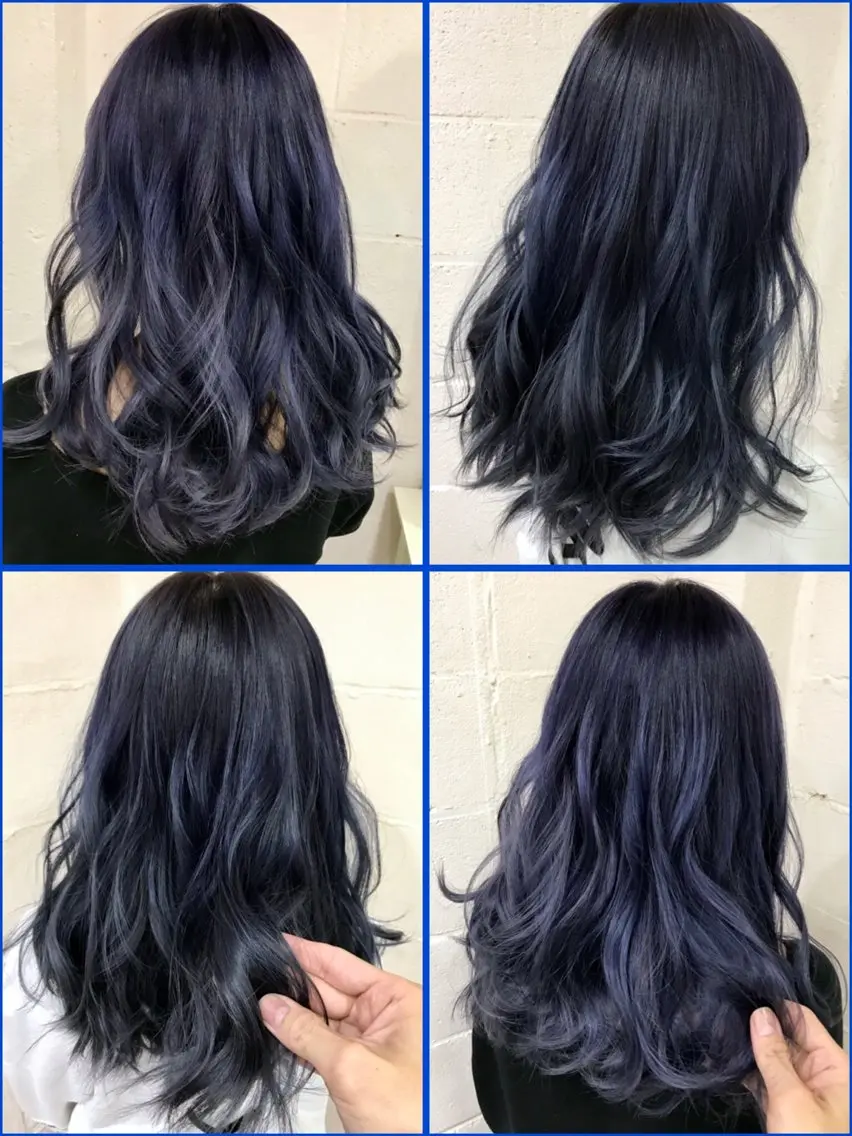 セミロング カラー 佐伯 りょうのヘアスタイル