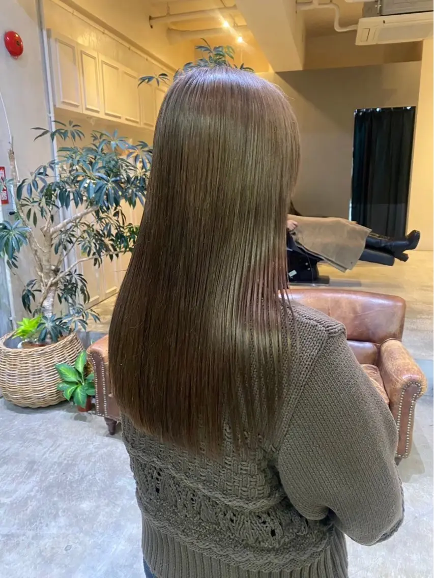 カラー 透明感カラー yuiのヘアスタイル