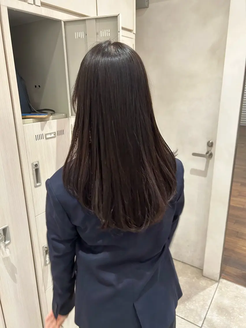ロング カラー カット ヘアカラー レイヤーカット/ 透明感カラー/カナのヘアスタイル