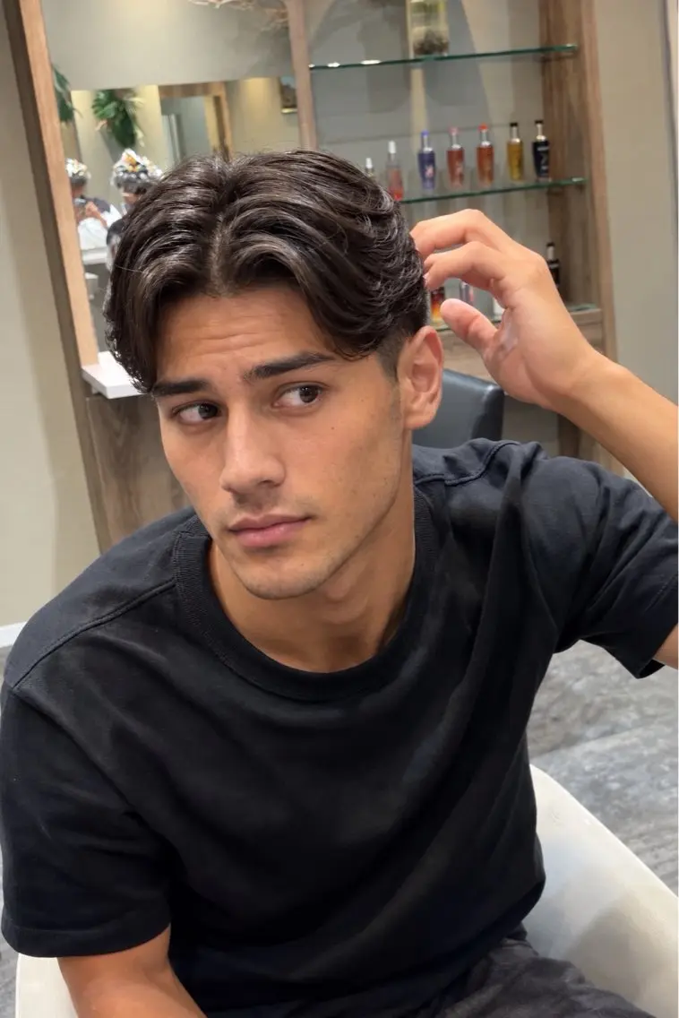 ショート カット パーマ 門岡 昌輝のヘアスタイル