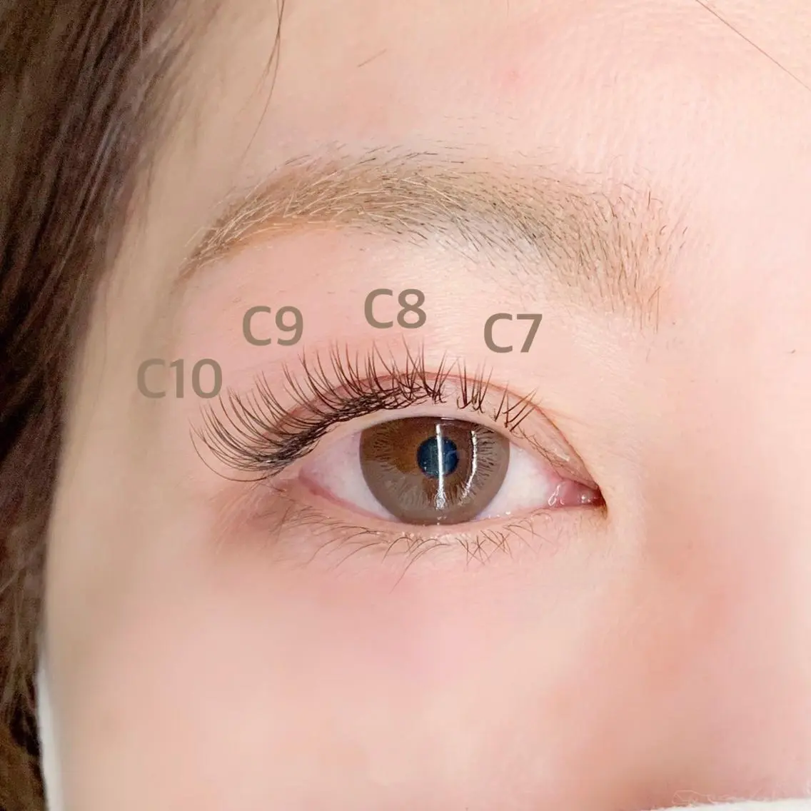 マツエク・マツパ Cカール フラットラッシュ &# eyelash Sanaの眉毛・アイブロウイメージ