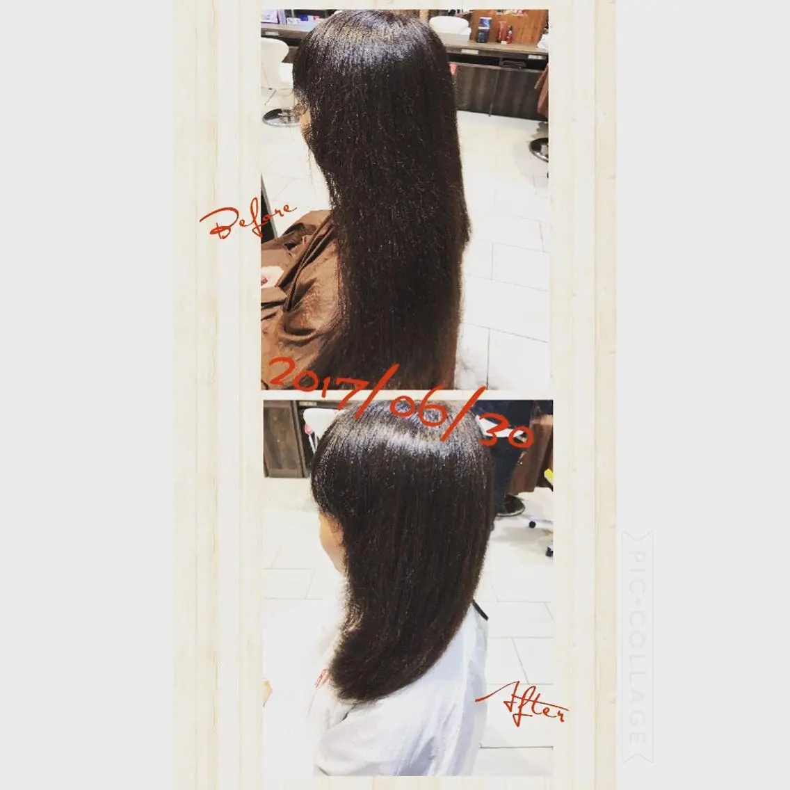 ミディアム コミヤ チナミのヘアスタイル
