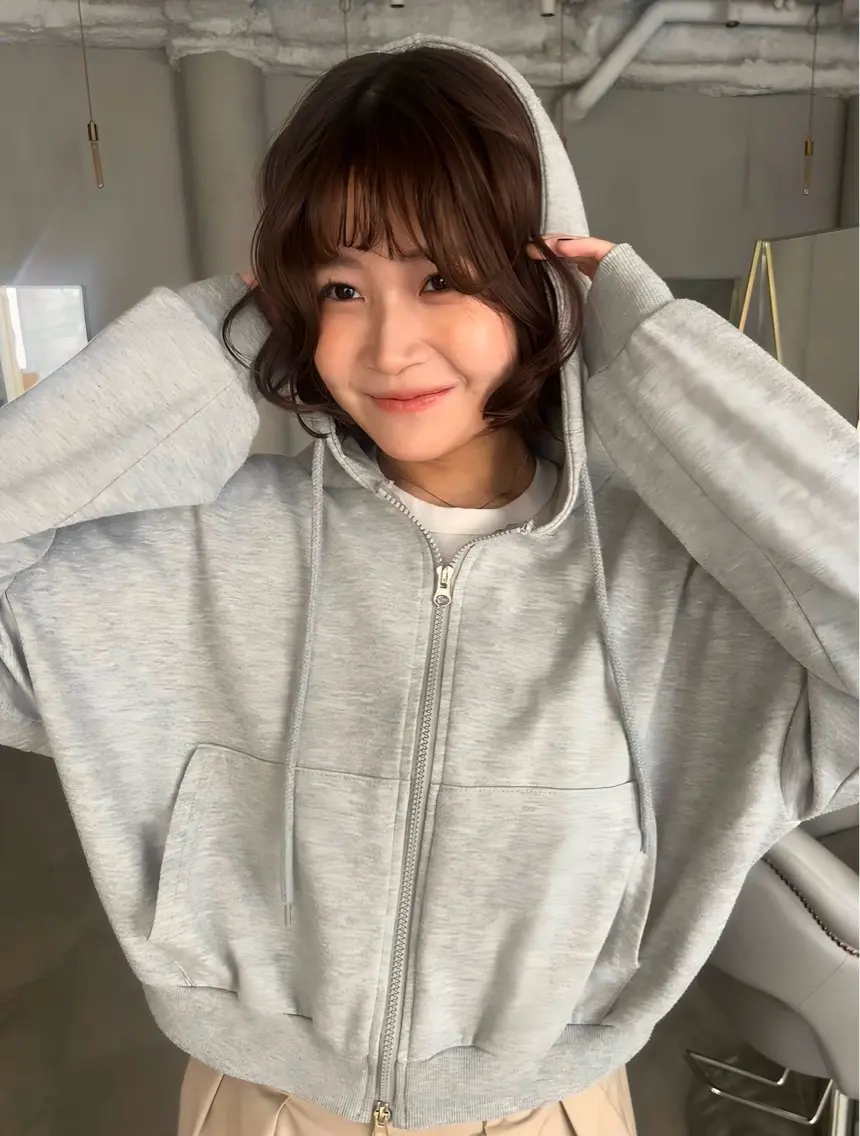 ショート パーマ ボブ 透明感カラー/パーマ オレンジmiyo⭐️のヘアスタイル