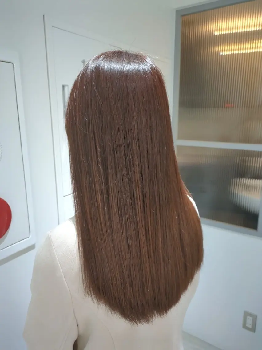 セミロング ピンクブラウン 髪質改善 韓国風ヘア トリートメント カット ヘアカラー トリートメント 髪質改善/韓国メンズ カット&パーマ 猿川のヘアスタイル
