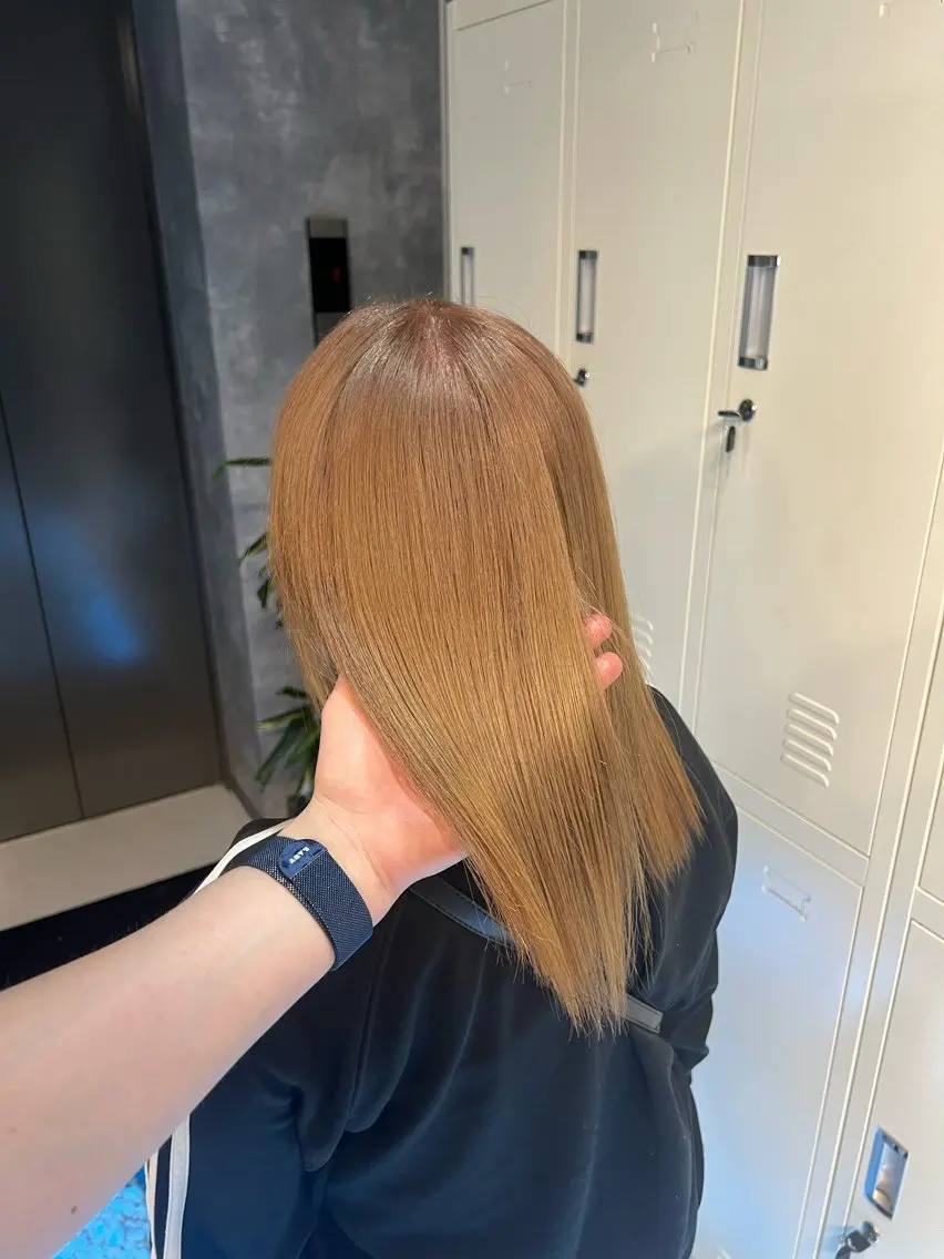 セミロング カラー ヘアアレンジ ヘアカラー トリートメント 大人GAL製造機/カ ラー×エクステゆいとのヘアスタイル