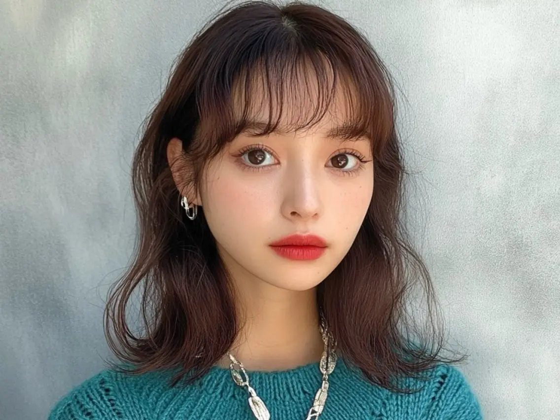 ミディアム カット パーマ mua 鳳のヘアスタイル