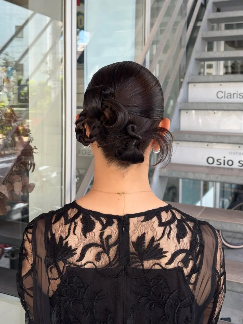 ヘアアレンジ ヘアセット 西村 清花のヘアスタイル