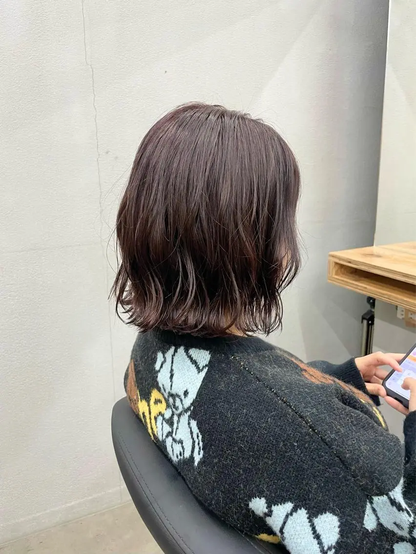 お顔まわりカット + 髪質改善トリートメントの写真