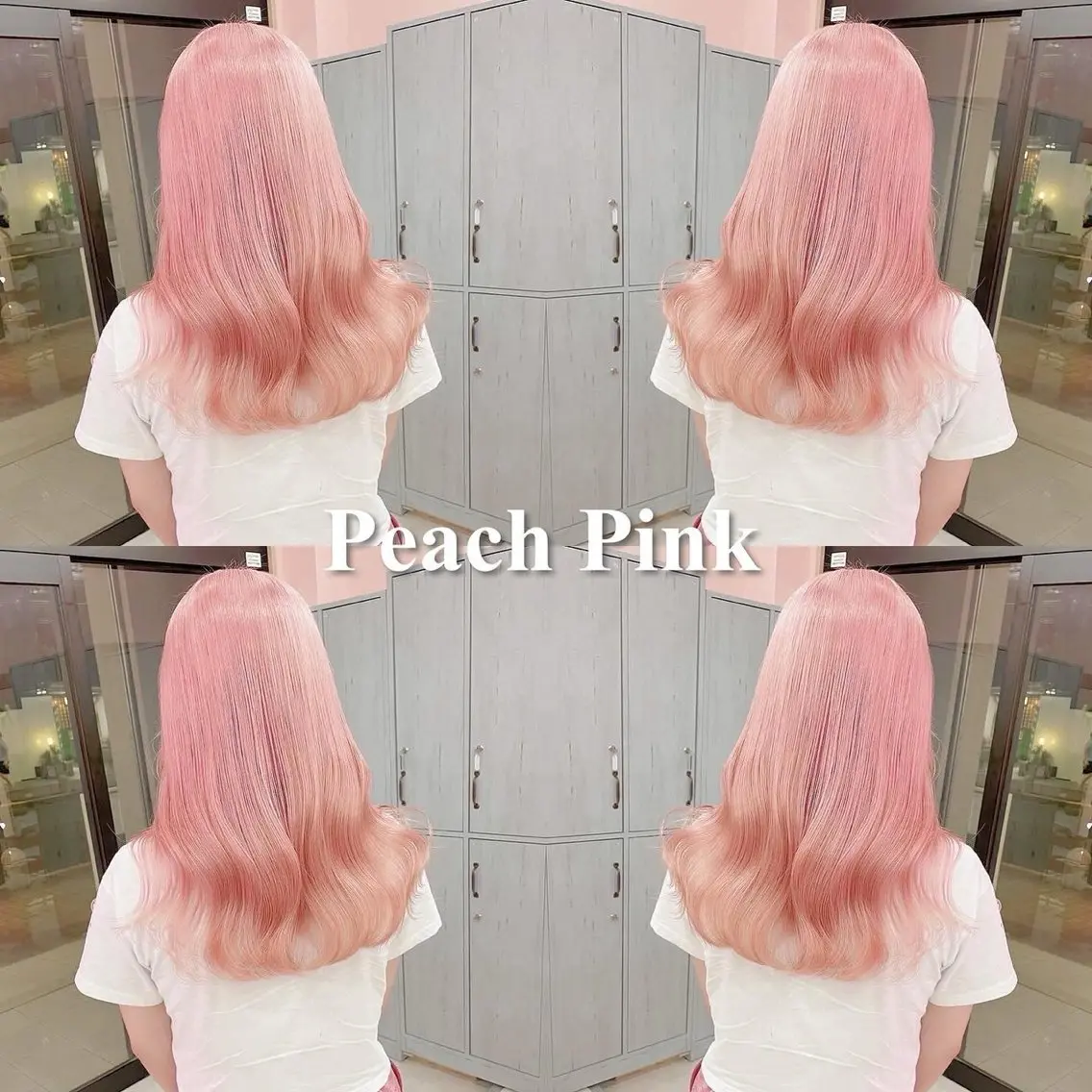 ミディアム カラー アッシュ アッシュグレー ベージュカラー ブリーチ ブロンド カット ヘアカラー トリートメント 【きらめき屋さん🎀 ハイトーン大和🎀】のヘアスタイル