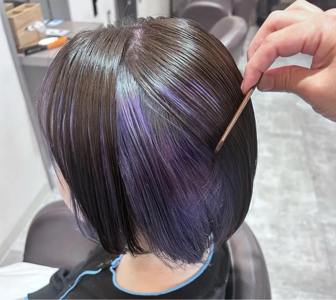 ショート カラー ヘアカラー 大西 葵のヘアスタイル