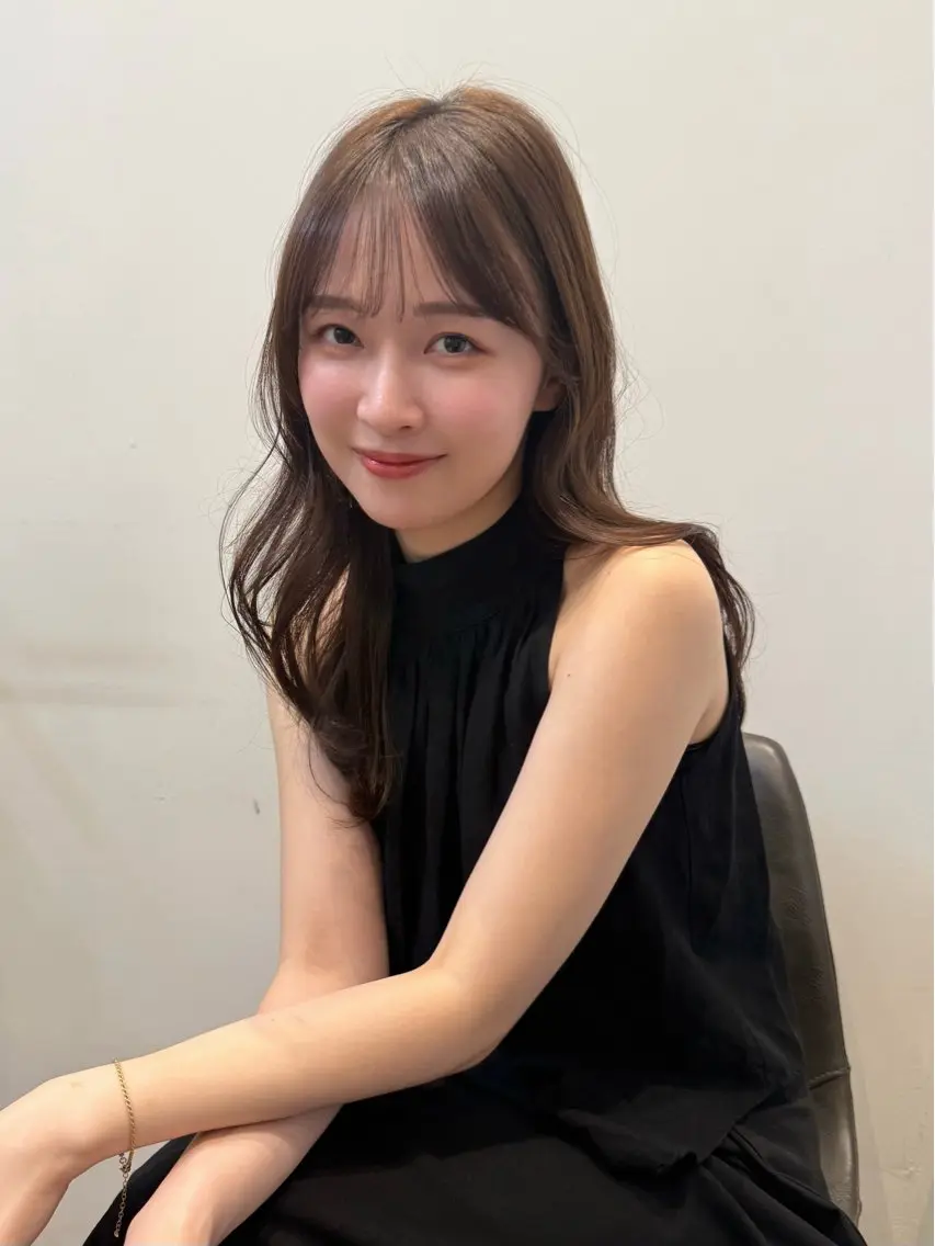ロング カット トリートメント やました もえかのヘアスタイル