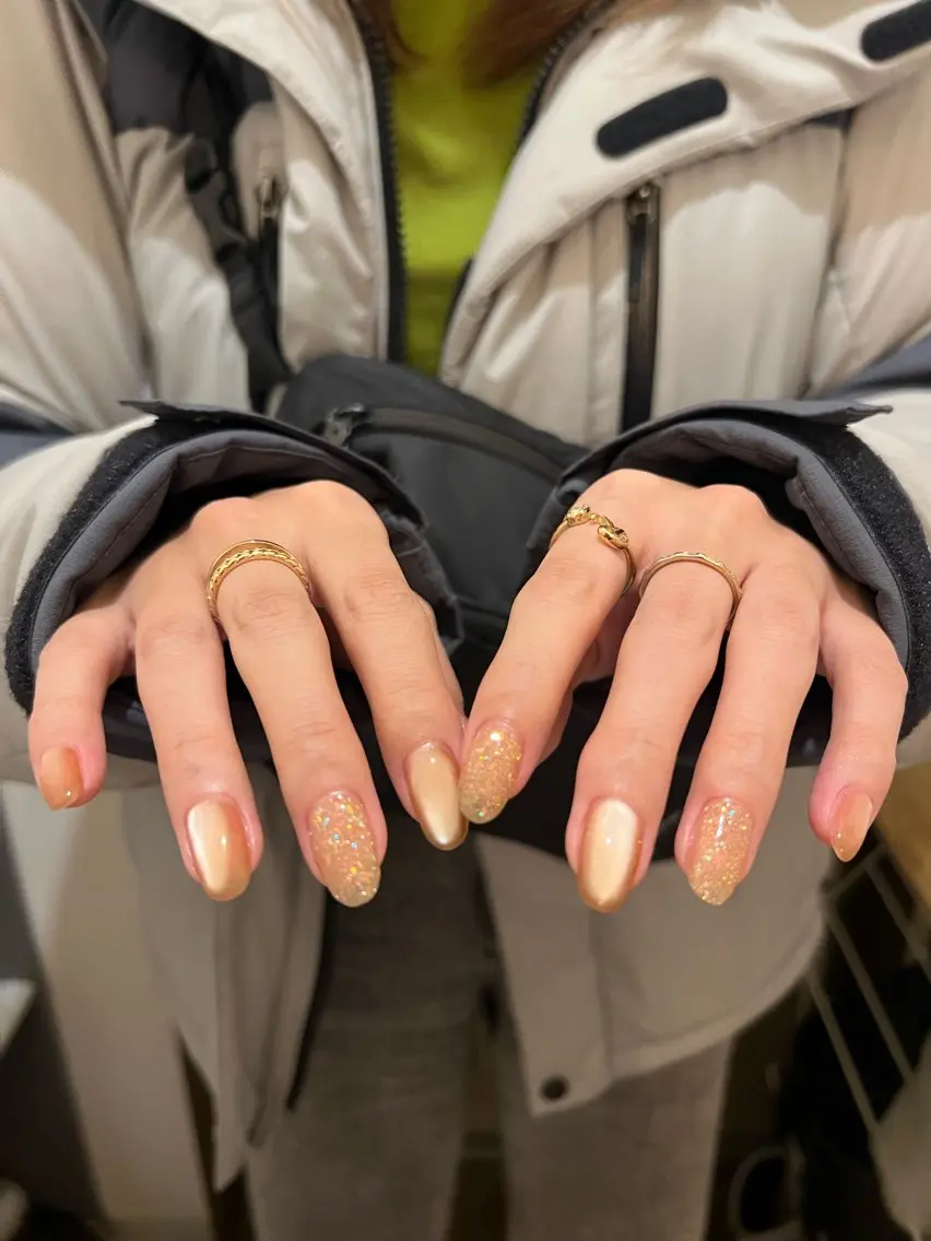 ネイル ブラウン urun eriのネイルデザイン