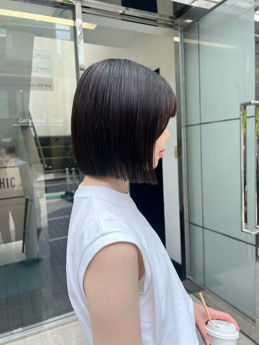 ショート カット トリートメント 似合わせヘア🫶🏻 つきいてるみのヘアスタイル