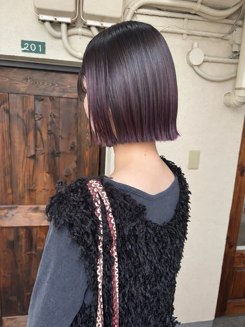 ショート カラー デザインカラー カット ヘアカラー トリートメント 広島/ボブ/レイヤー 🌿‬wakabaのヘアスタイル