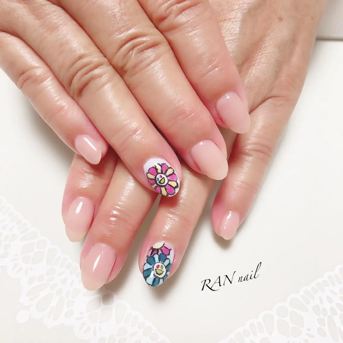 ネイル アートネイル フラワーネイル フットネイル キラキラネイル オフィスネイル その他(ネイル) RAN nailのネイルデザイン