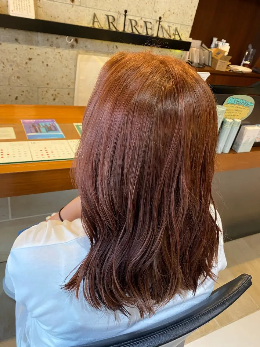 カラー ヘアカラー トリートメント 🎀艶モテカラー🎀 志織のヘアスタイル