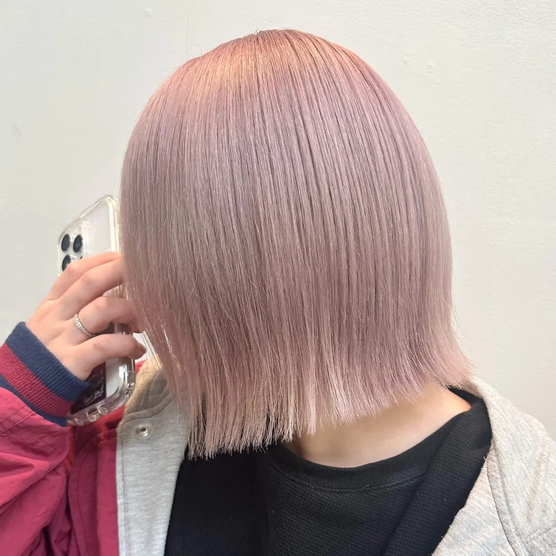 カラー ヘアカラー トリートメント noa / 郡山ボブ ×透明感カラーのヘアスタイル